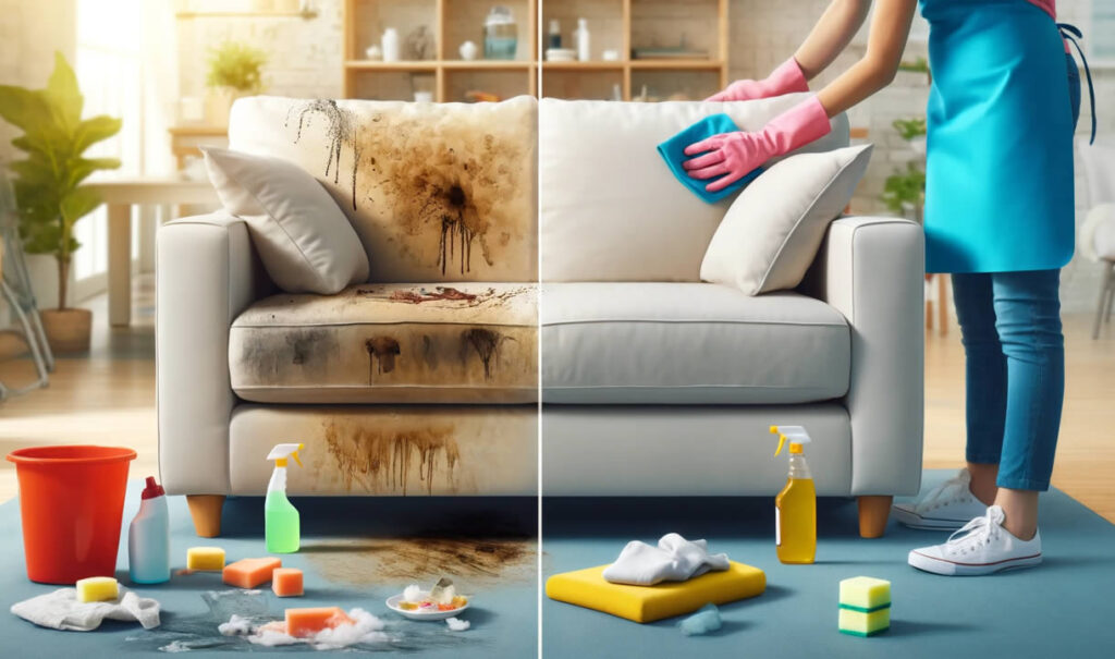 Koltuktaki leke ve kir durumuna göre temizlik