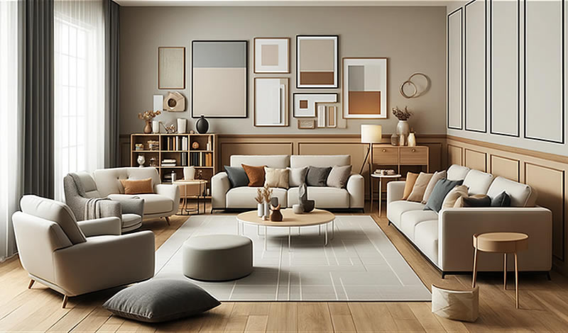 Farklı koltuk türleri ve boyutları